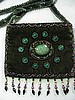 Olive green small purse w/ 10 pts. around center